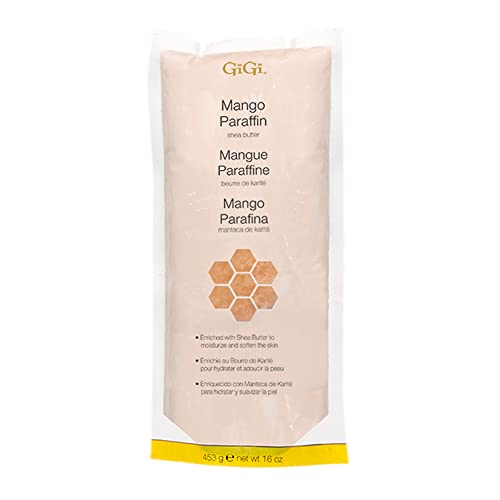 GiGi Paraffin Wax Refill with Mango Shea Butter UltraHydrating Hand Feet Treatment Compatible with Paraffin Bath Machine 16 oz