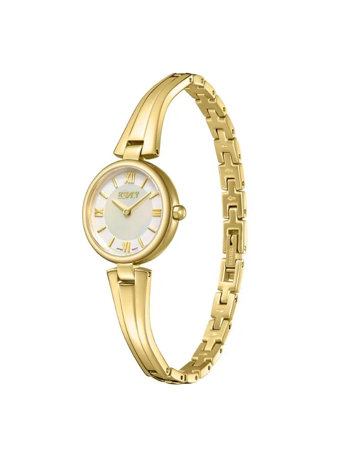 إكستاسي Women's Stainless Steel Analog Watch E25509-GBGM - 24mm mm