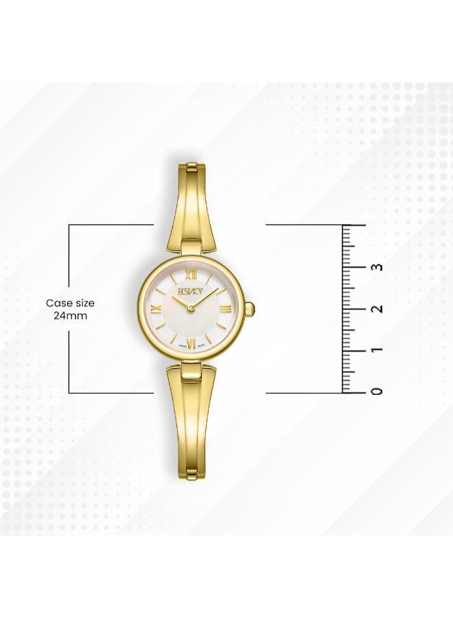 ECSTACY Women's Stainless Steel Analog Watch E25509-GBGM - 24mm mm - Image 5