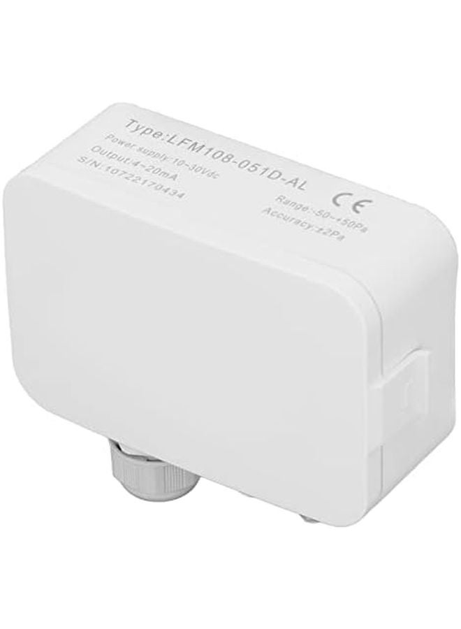 LFM108 White ABS Differential Pressure Transmitter HVAC Sensor Airflow Control Device - Image 4
