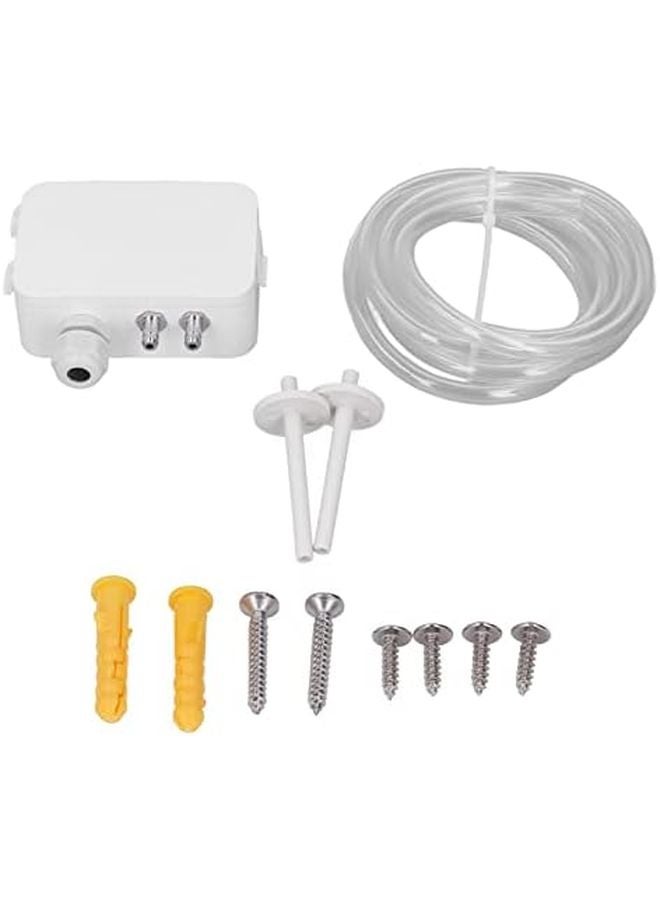 LFM108 White ABS Differential Pressure Transmitter HVAC Sensor Airflow Control Device - Image 1