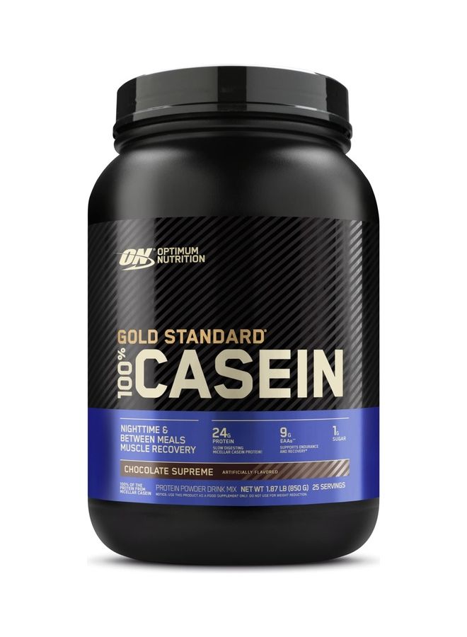 Optimum Nutrition Gold Standard 100 Percent Casein, Chocolate Supreme-25 Servings 850 Gram - Image 1