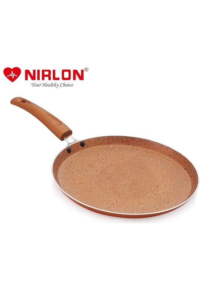 Nirlon  Aluminium Cooking Non Stick Induction Base Roti Flat Tawa 26cm (Compatible with All Induction, Gas & stovetops) - Image 2