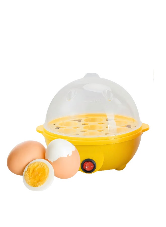 ARABIQO Mini Electric-Powered 7 Egg Boiler & Food Steamer, Multi-Functional Egg Cooker for Hard, Soft & Poached Eggs, Automatic Shut-Off, BPA-Free, Compact Kitchen Appliance, Random Color - Image 1