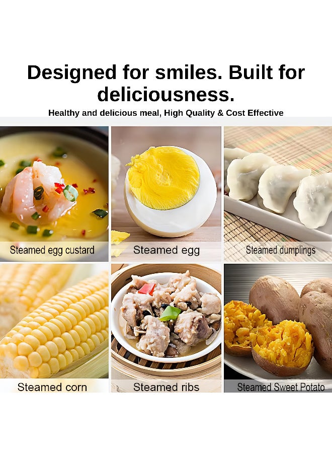 ARABIQO Mini Electric-Powered 7 Egg Boiler & Food Steamer, Multi-Functional Egg Cooker for Hard, Soft & Poached Eggs, Automatic Shut-Off, BPA-Free, Compact Kitchen Appliance, Random Color - Image 3