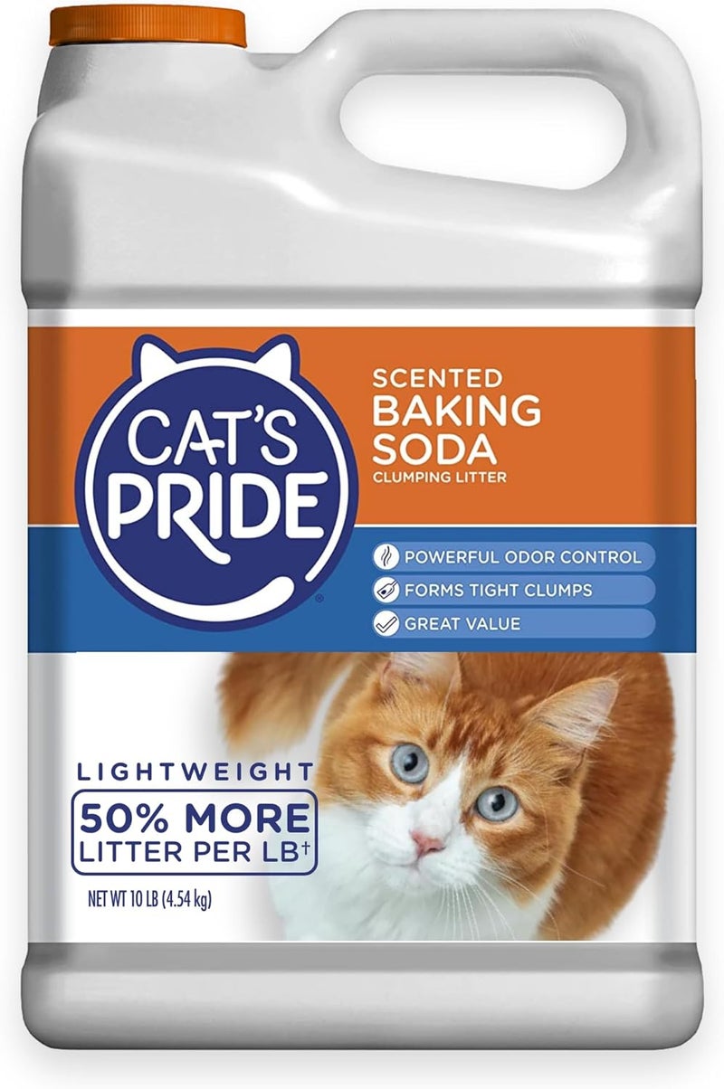 Cat`s Pride Lightweight Clumping Litter: Baking Soda - Powerful Odor Control - Scented, 10 Pounds - Image 1