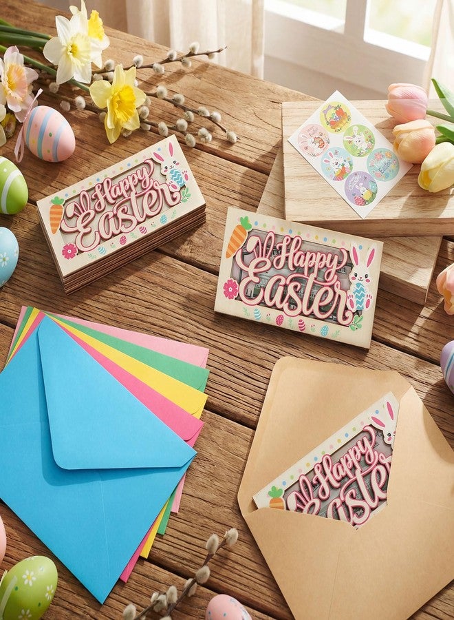 Capoda 6 Pcs Easter Bunny Money Holder, Wooden Bunny Envelope Box for Cash Gift, Spring Holiday Wood Card Holders for Birthday Party Favors, Easter Basket Stuffers Supplies - Image 4
