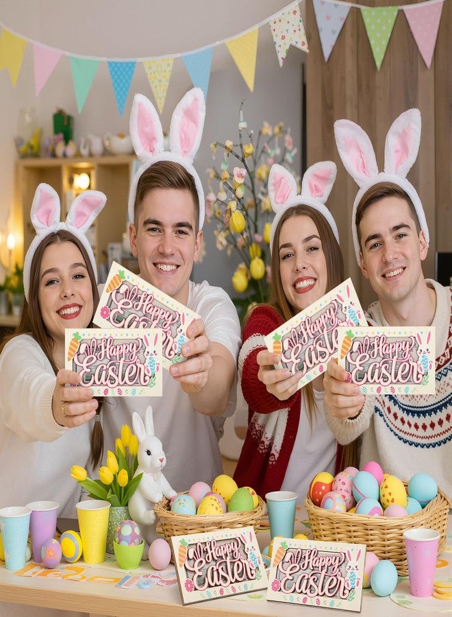 Capoda 6 Pcs Easter Bunny Money Holder, Wooden Bunny Envelope Box for Cash Gift, Spring Holiday Wood Card Holders for Birthday Party Favors, Easter Basket Stuffers Supplies - Image 5