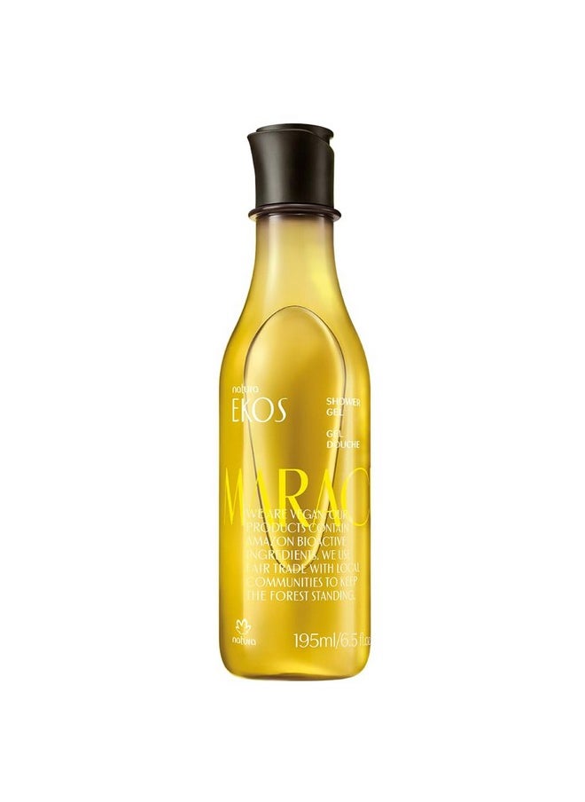 Natura - Ekos Maracujá Soothing Creamy Shower Gel - Deep Hydration - Omega 6 & 9 - Light Texture - Body Wash - Vegan Skin Care - Brazilian Beauty Secrets - Self Care & Body Care - 6.5 Fl Oz (195Ml)  - Image 1