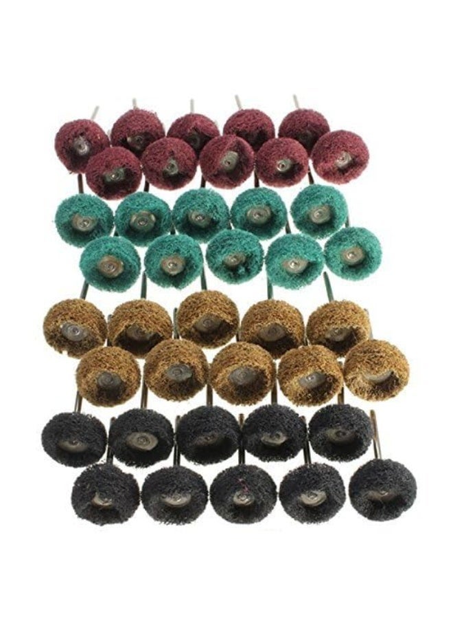 jaexest 40 Pack 1 inch Abrasive Wheel Buffing Polishing Wheel Set for Rotary Tool - 25mm… - Image 2