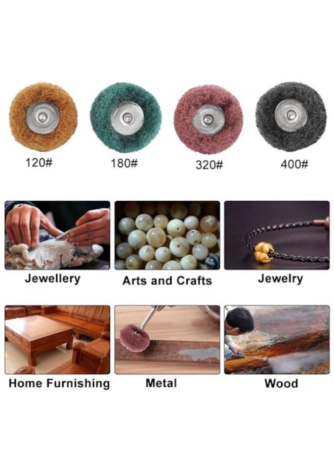 jaexest 40 Pack 1 inch Abrasive Wheel Buffing Polishing Wheel Set for Rotary Tool - 25mm… - Image 5
