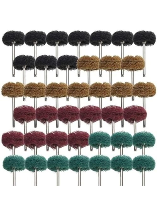 jaexest 40 Pack 1 inch Abrasive Wheel Buffing Polishing Wheel Set for Rotary Tool - 25mm… - Image 1