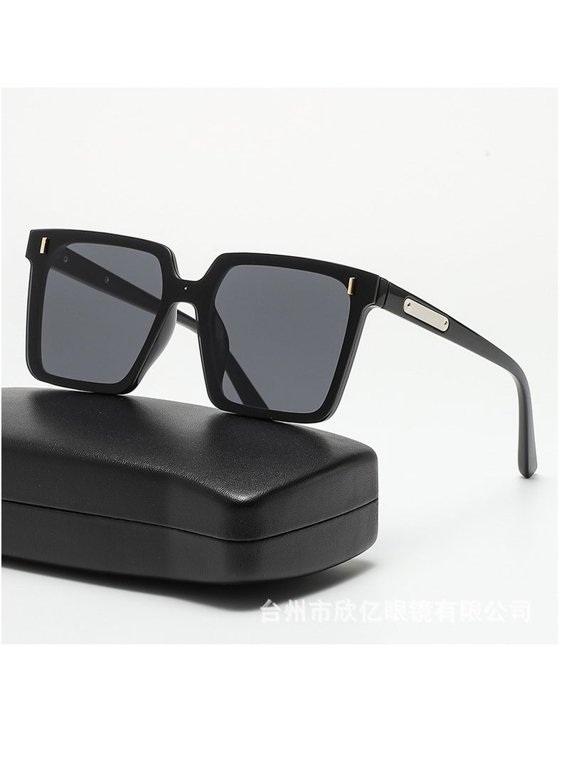 General Retro small frame women's sunglasses women's high-end fashion sunglasses trendy men's and women's double beam glasses  - Image 1