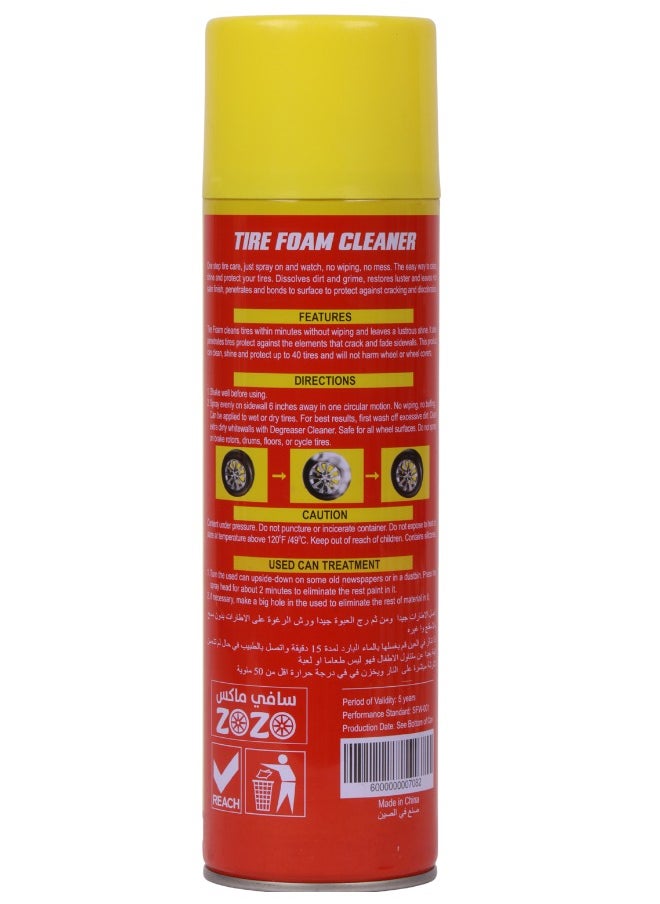 Safi WAX Tire Wax & Clean Foam 500 ML  - Image 2