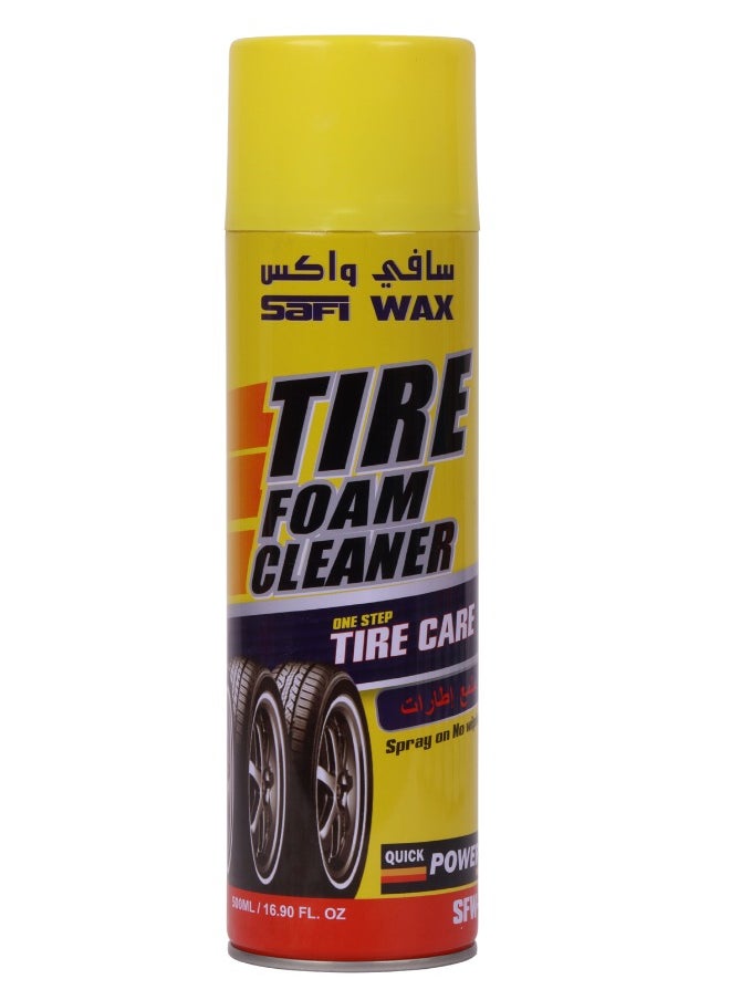 Safi WAX Tire Wax & Clean Foam 500 ML  - Image 1
