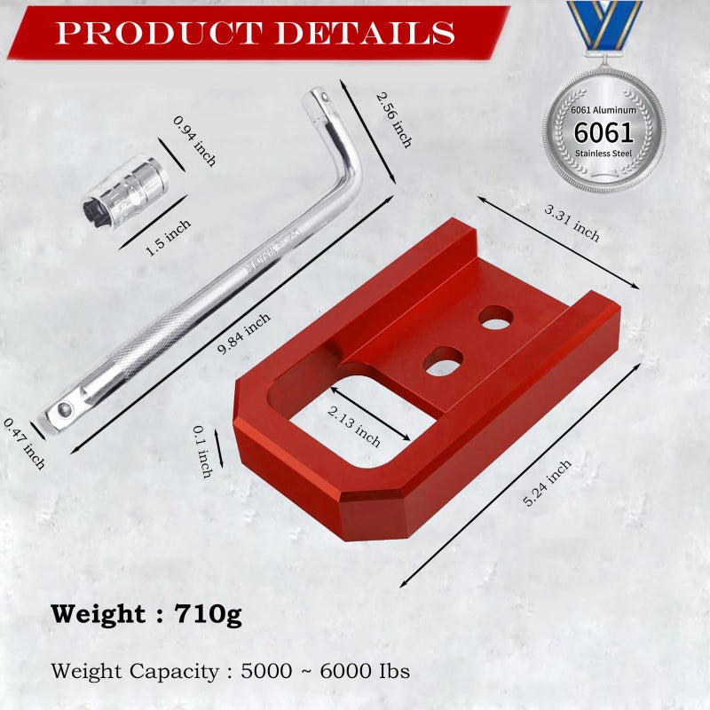 Yinnianets Front Tow Hooks for 2024-2026 Tacoma /2025-2026 4Runner / 2024-2025 Land Cruiser 250, Car Tow Hooks Compatible with Toyota Tacoma/4Runner/Land Cruiser 250 Accessories (Red) - Image 4