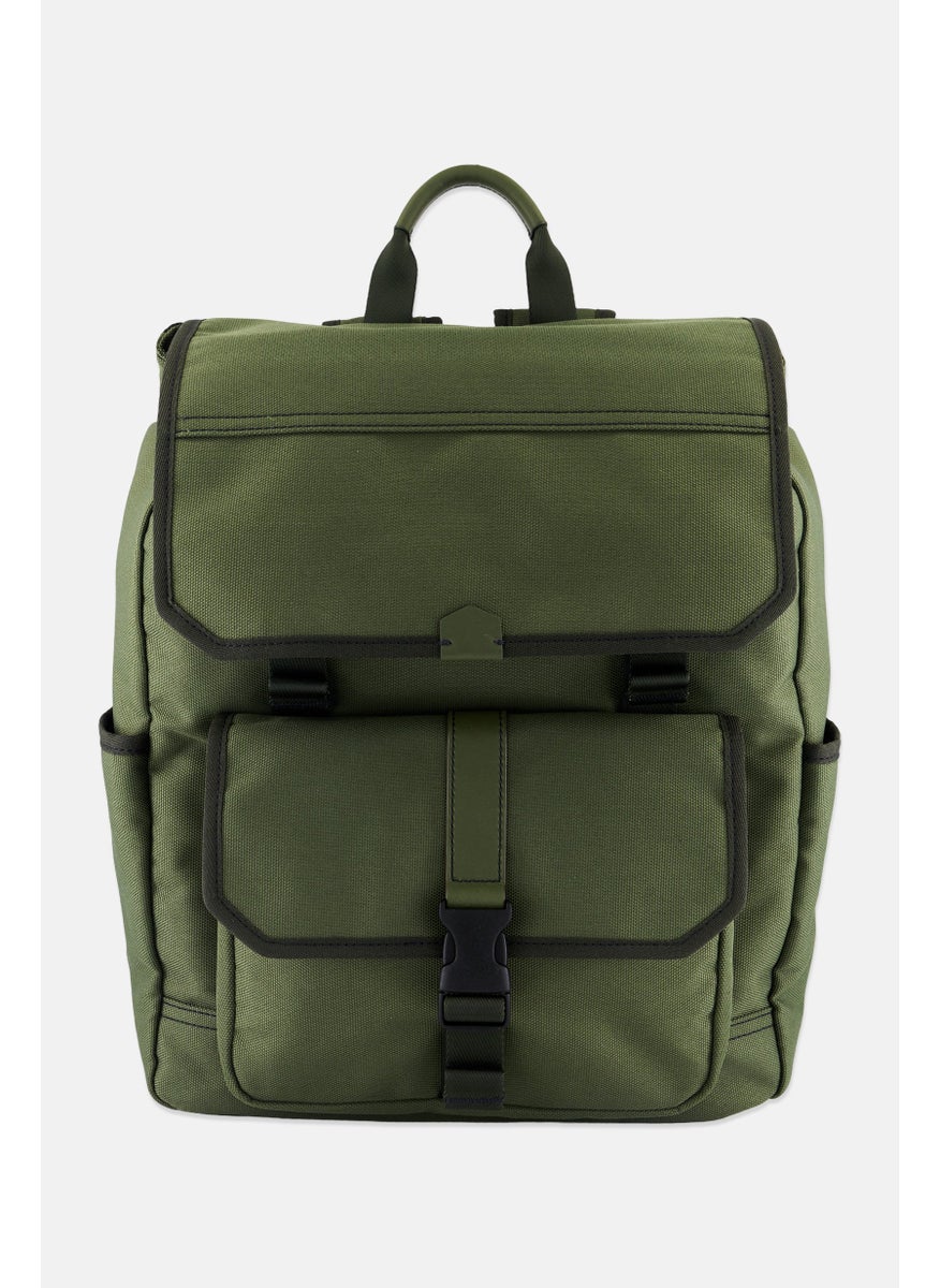 FOSSIL Men Plain Backpack 32 L x 39 H x 13 W cm, Olive  - Image 1