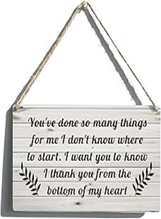 Generic Thank You Sign Gift Farmhouse You've Done So Many Things For Me Wooden Hanging Sign Plaque Retro Wall Art Decor Home Decoration 12 x 6 Inches 
