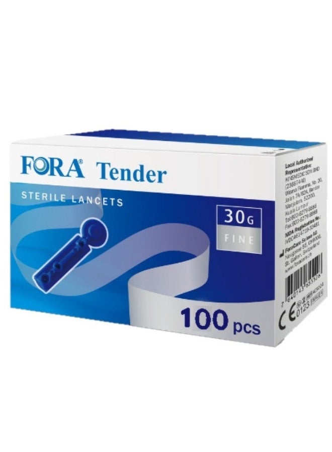 Fora Comfort Plus G30a Blood Glucose Monitoring System Combo with 100 Lancets, 50 Test Strips - Image 3