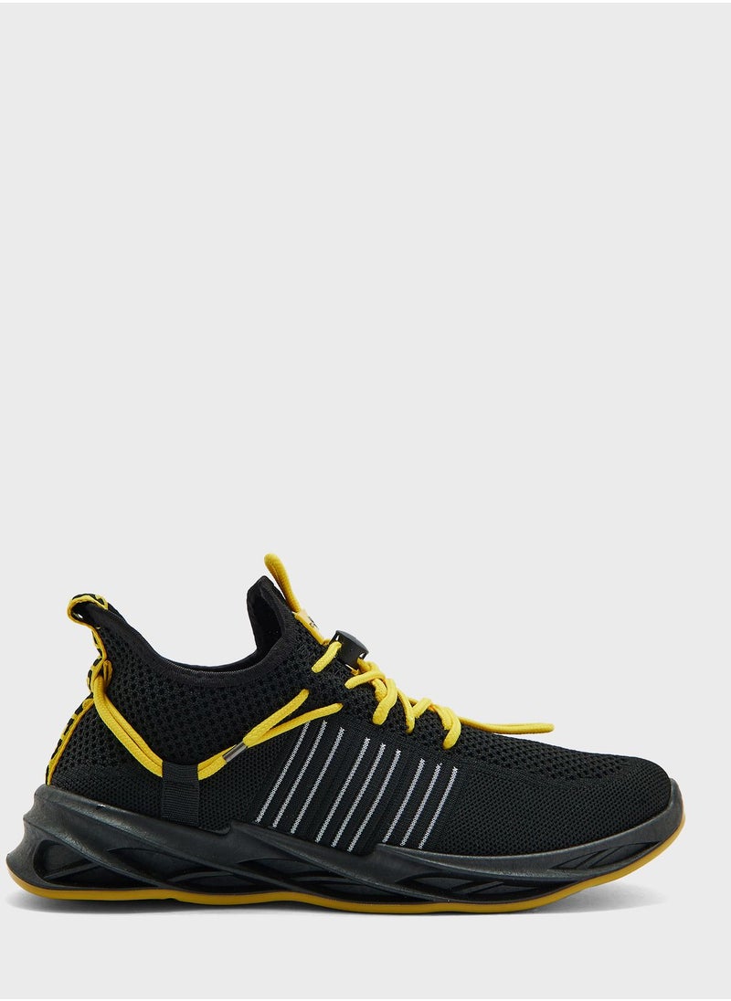 Geoomnii - Casual Lace Up High Top Sneakers - Image 1
