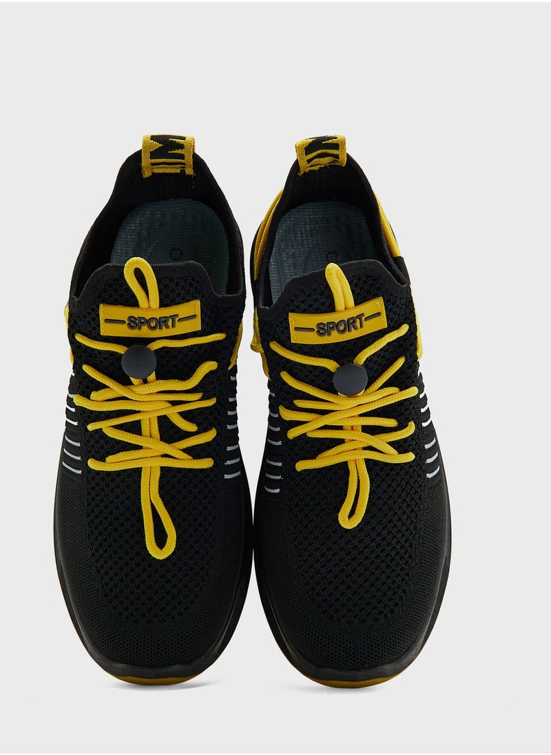 Geoomnii - Casual Lace Up High Top Sneakers - Image 1