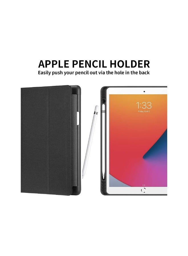 ACLIX Smart Case with Pencil Holder for iPad 10.2 Inch Generation 2021/2020 / 2019, Black - Image 3