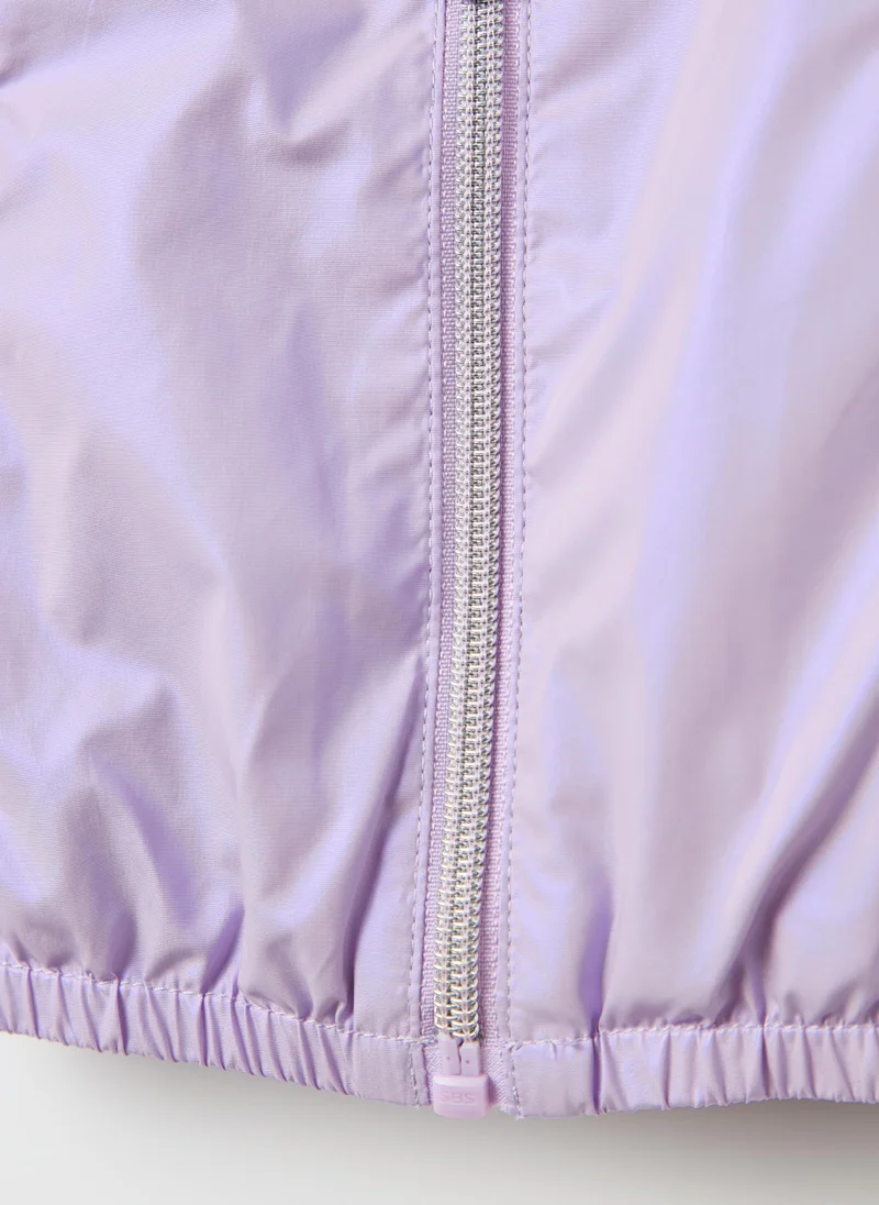 Ovs Shiny waterproof jacket with hood