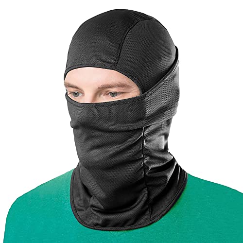 Radiant 1 Pcs Face Mask for Bikers in Riding Uv Protected Full Balaclava Men Cotton Bike & Women Rider Helmet (Black,Pack of 1,Balaclava) - Image 1