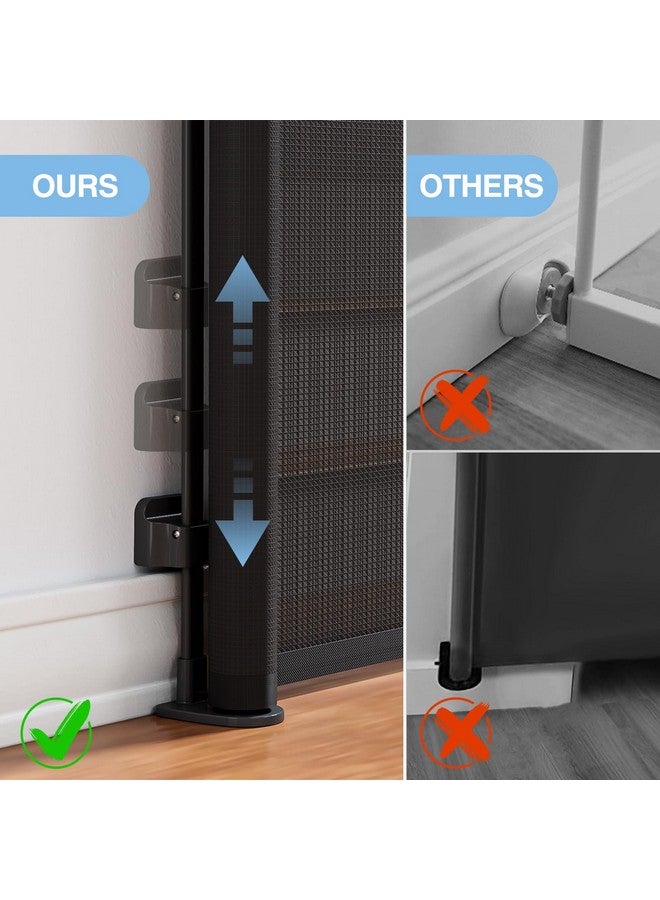 PRObebi Retractable Baby Gates for Stairs, Dog Gate Indoor Extends to 54" Wide 34" Tall, Child Gates for Doorways, Stair Gate Use for Outdoor, Indoor, Hallways, Doorways, Deck, Porch - Image 5