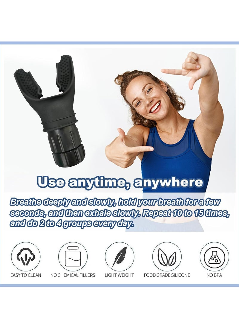 Oasisgalore Spirometry Trainer Portable Spirometry Abdominal Breathing Trainer Adjustable Resistance Lung Training  - Image 4