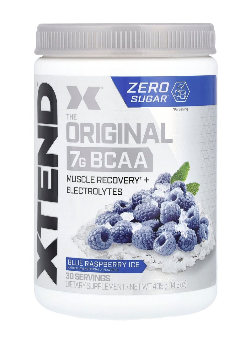 XTEND Xtend The Original 7G BCAA لاستعادة العضلات + إلكتروليتات، نكهة ثلج التوت الأزرق - 30 وجبة  - Image 1