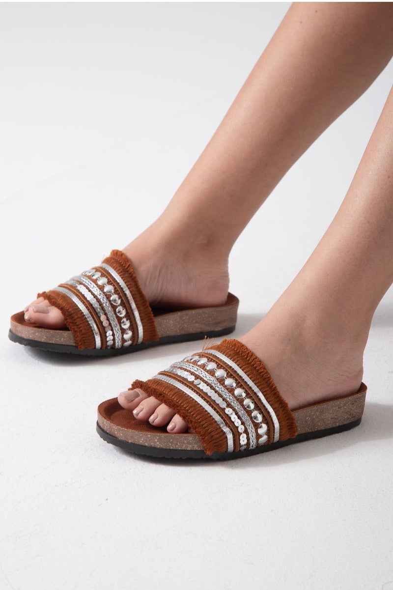 فيبراندا سليبر بصمه خيش مزغرف من الامام SF-64-هافان - Image 2