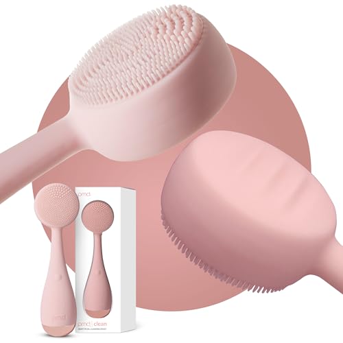 PMD Beauty Electric Facial Cleansing Brush Smart Facial Device with Silicone Brush AntiAging Massager Blush