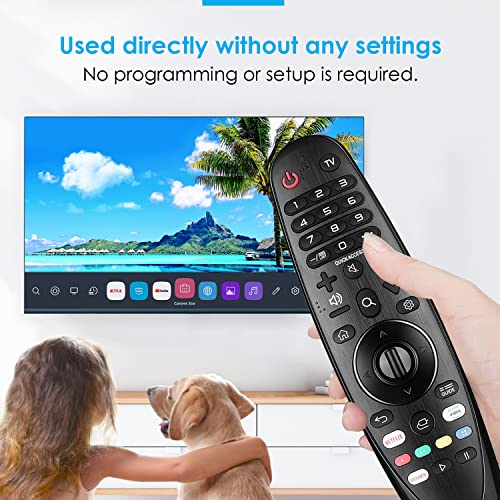 TOPBIRD Jufengrks Universal Remote Control for LG Smart TV Magic Remote Compatible with All Models of LG TVs (NO Voice Function No Pointer Function), Black - Image 3