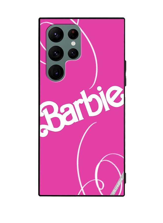 VR CREATIVE Protective Case Cover For Samsung Galaxy S22 Ultra 5G Barbie Lines Design Multicolour - Image 1