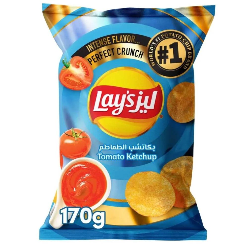 Lays Intense Tomato Ketchup Flavored Potato Chips- 170gms