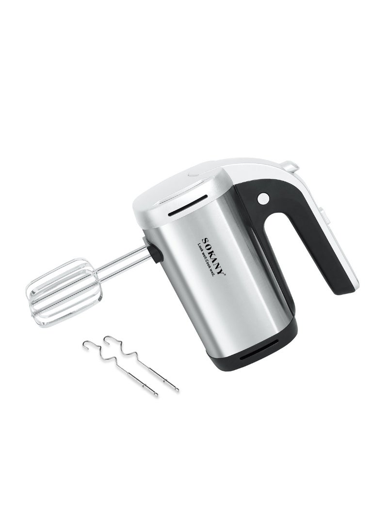 sokany Sokany 500W 3 in 1 Stainless Steel Egg Beater with Stainless Steel Blades - SK-02015 - Image 1