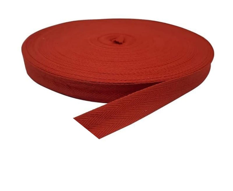 ABB Ropes & Niwars ABB Ropes Niwars 1 Inch X 50 Meter Webbing stripWebbing Bag Handles Webbing Tape Ribbon Cotton Twill Tape Ribbon for Sewing Natural Webbing Tape Bias Binding Tape for DIY Craft 