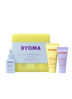 BYOMA So Bright Set Barrier Repair Skincare Set For Brighter Skin Creamy Jelly Cleanser Brightening Face Serum & Ceramide Face Moisturizer Alcohol Free Skin Care 30Ml 15Ml 15Ml  - Image 1