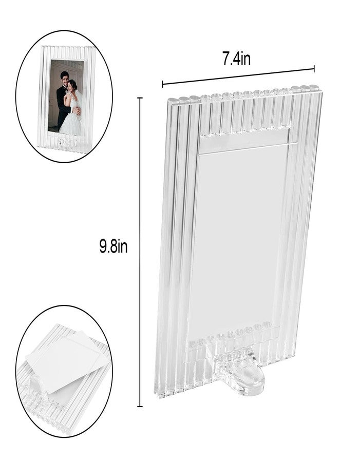 kitCom Crystal 5x7 Frame, Luxury Diamond Crystal Craft, Standing Photo Frame (Frame Size 7.48" x 9.84") - Image 2