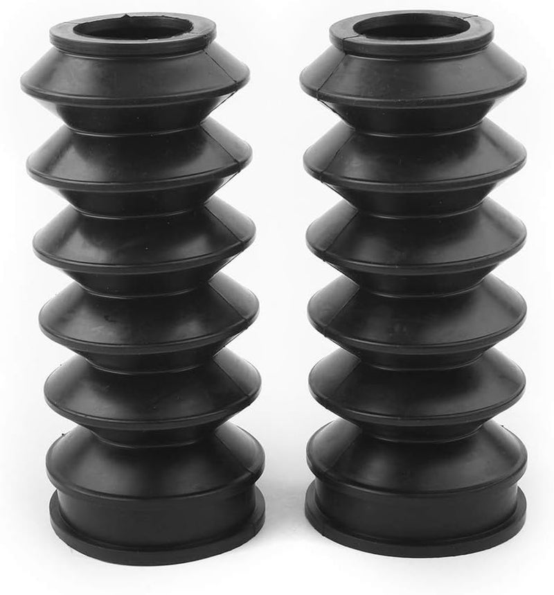 GZYF Fork Cover Front Gaiters Boot Shock Absorber 35mm for Harley Street XG500 XG750 2014 2015 2016 2017 2018, Black - Image 1