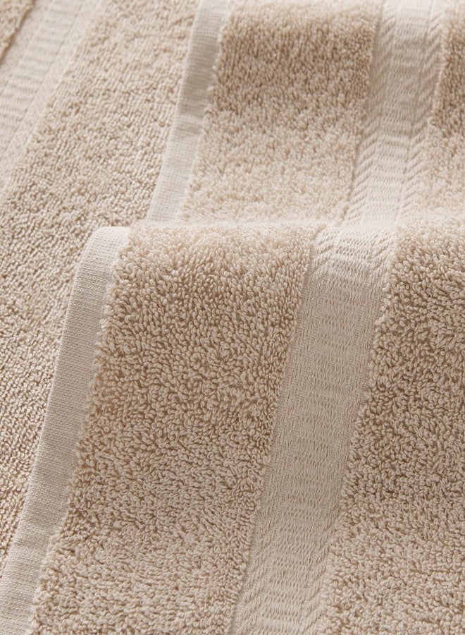 Arkwright, LLC Arkwright True Color Solid Wash Cloths - Soft 100% Cotton Washcloths 12 Pack - Lightweight 475 GSM, Absorbent & Quick Dry for Face and Body, 12 x 12 in, Beige - Image 2