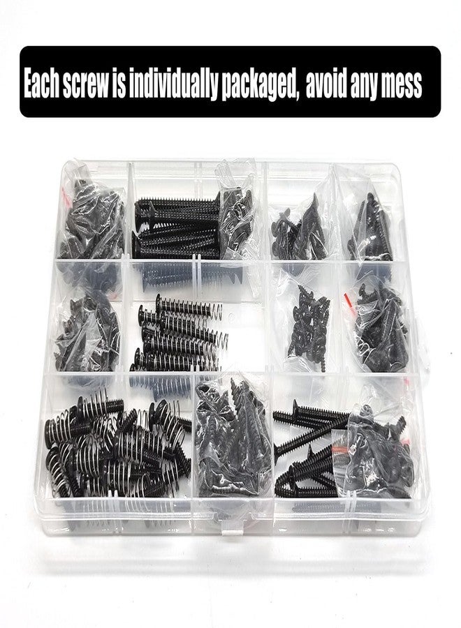 Vencetmat Guitar Screws Kit,304 Stainless Steel, #2#3#4#6#8 fit Fender & Gibson Pickguard, for Neck Plate Tuning Humbucker SingleCoil Pickup TrussRod Cover Bridge Selector Switch (Stainless Steel Black Coated) - Image 5