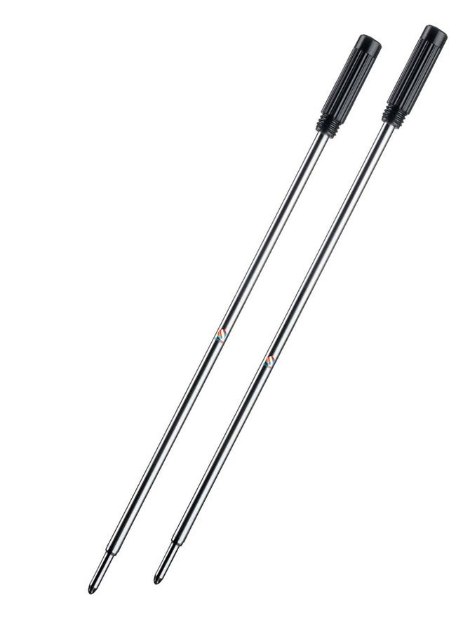 Eshcon India Eshcon 4.5 Ballpoint Ink Refills for Twist Pens [1 mm Medium Tip] Compatible Cross Pen Refills with Medium Pack of 2 Black Ink - Image 1