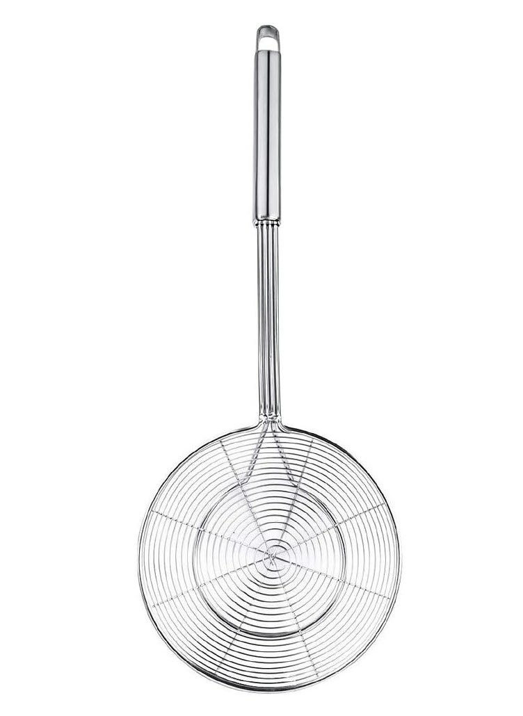 Oasisgalore 7-Inch Stainless Steel Spider Strainer with Handle for Frying, Pasta, and Noodles  - Image 2