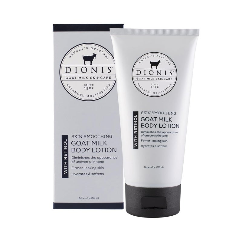 Dionis Goat Milk Skincare Retinol Body Lotion 6oz  Reduce Wrinkles and Fine Lines Body Care For Younger Looking Skin