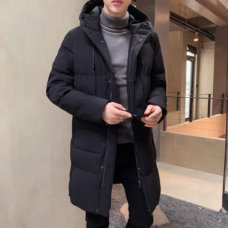 2024 Winter New Cotton-Padded Jacket Plus Size Korean Fashion Trend Casual All-Match Warm Cotton-Padded Jacket Mid-Length - Image 2