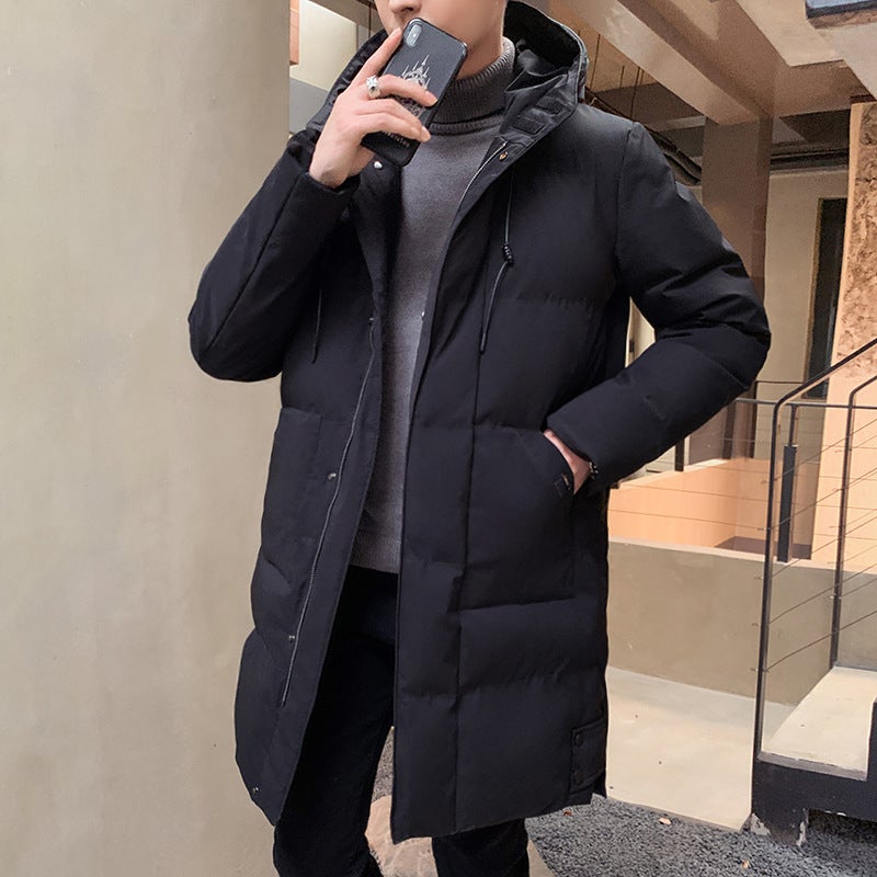 2024 Winter New Cotton-Padded Jacket Plus Size Korean Fashion Trend Casual All-Match Warm Cotton-Padded Jacket Mid-Length - Image 5