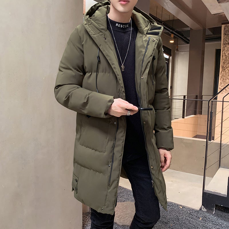 2024 Winter New Cotton-Padded Jacket Plus Size Korean Fashion Trend Casual All-Match Warm Cotton-Padded Jacket Mid-Length - Image 4