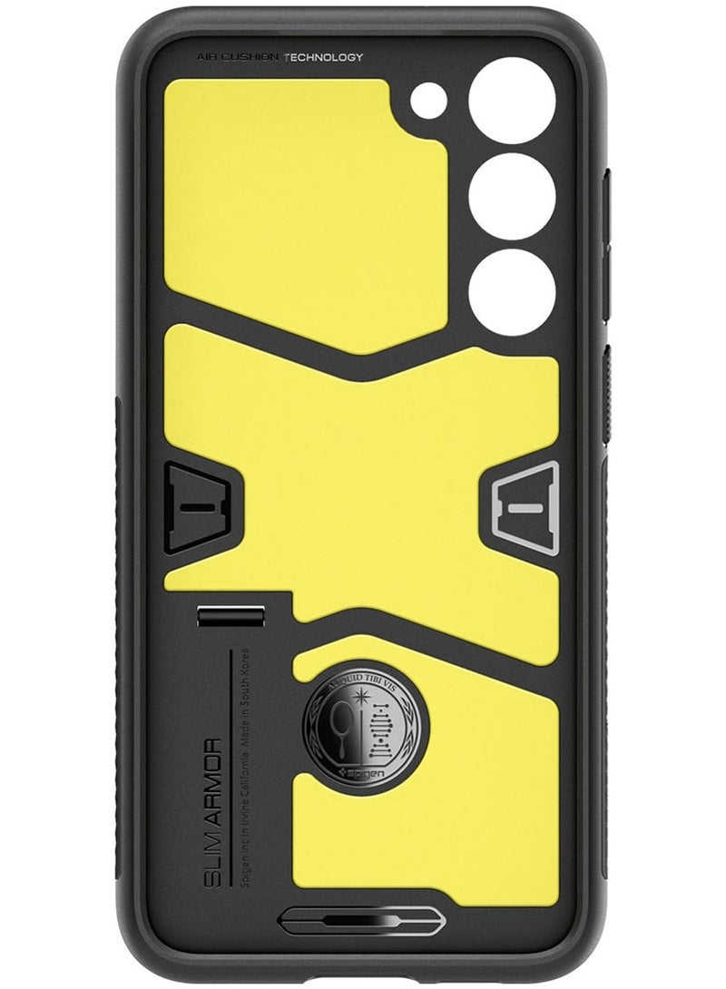 Spigen Slim Armor for Samsung Galaxy S23 Case Cover with Kickstand - Black - Image 4